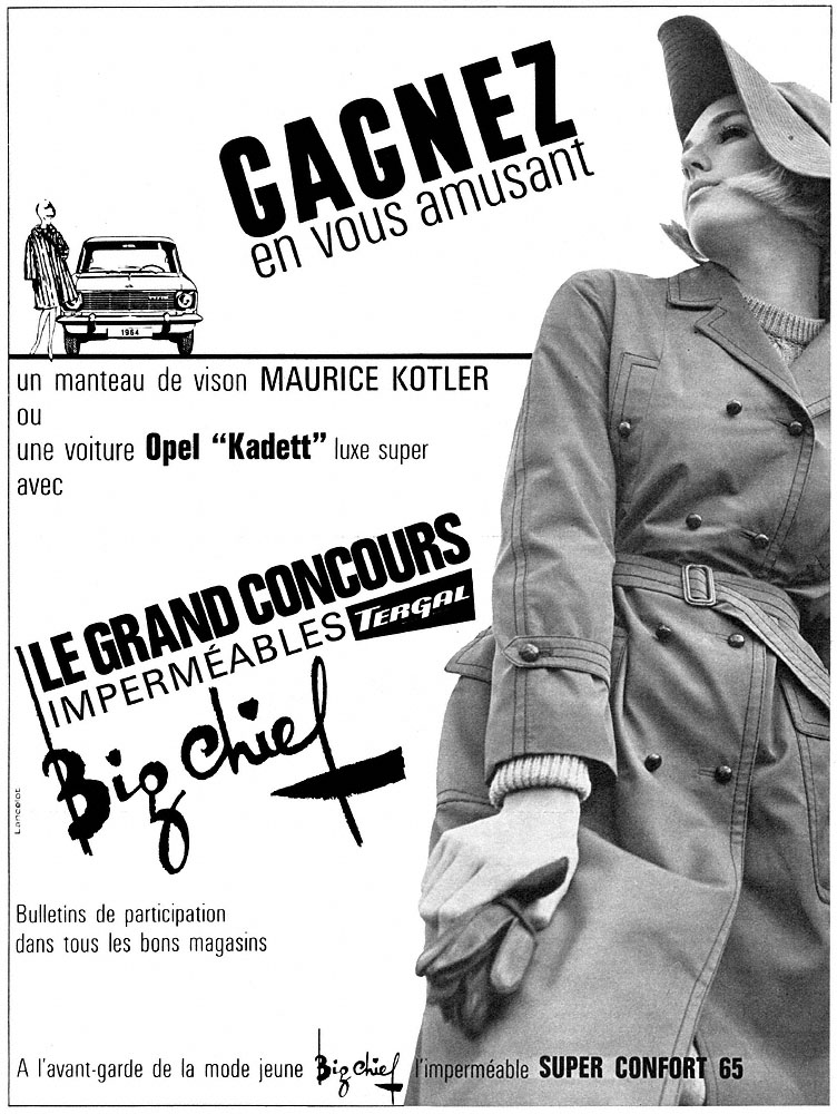 Publicit� Divers 1964