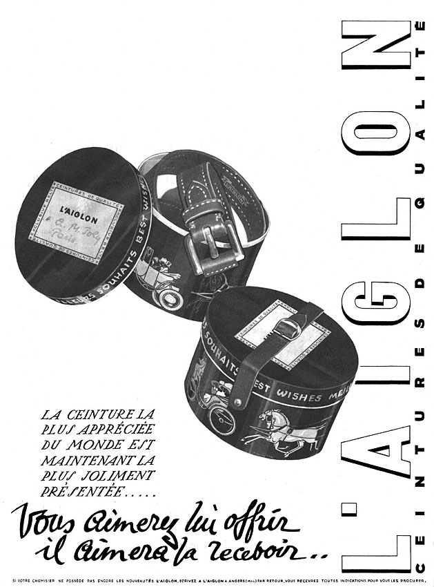 Publicité Aiglon 1950