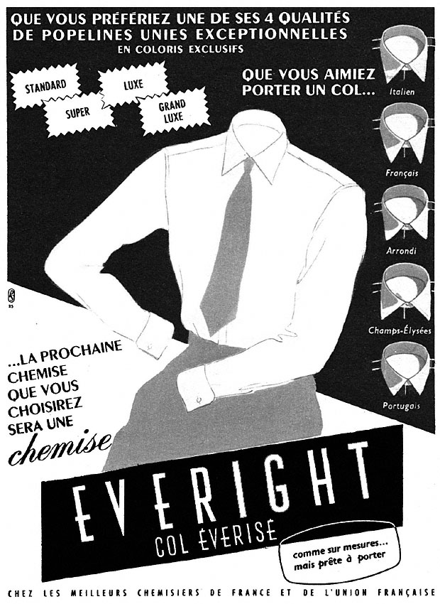 Publicité Everight 1952