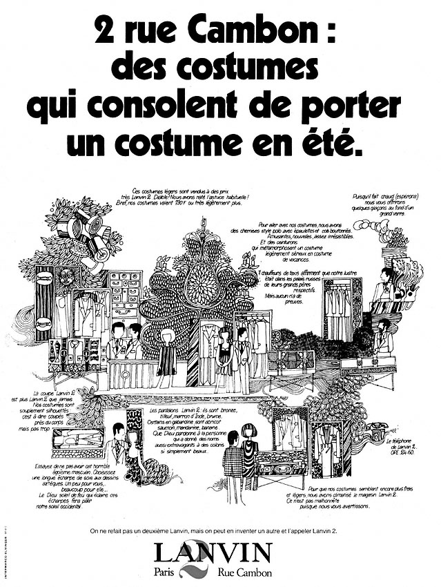Publicité Lanvin 1969