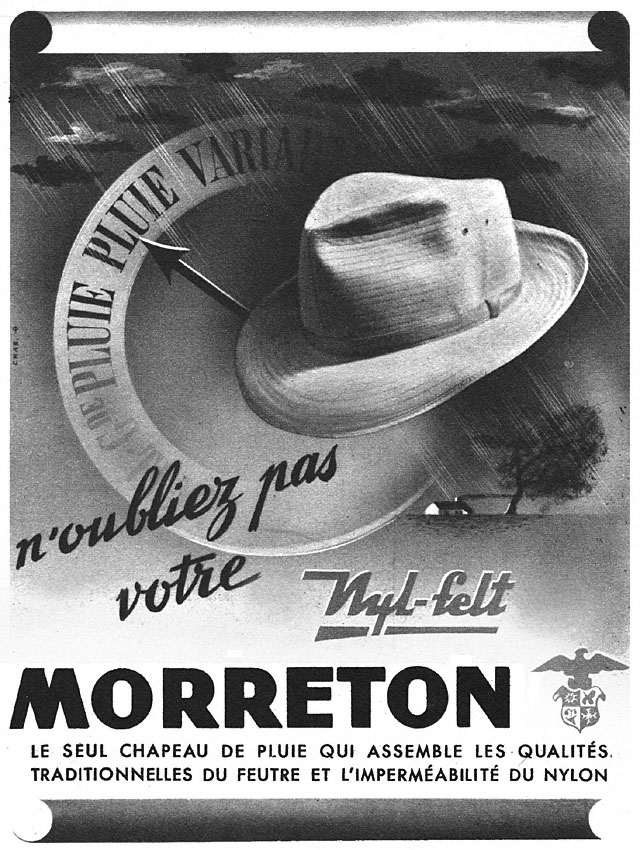 Publicité Morreton 1951