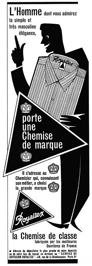 Publicité Royaltex 1955