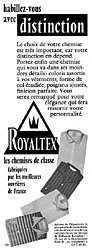 Marque Royaltex 1958