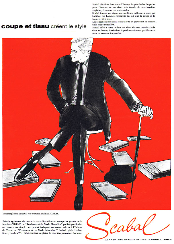 Publicité Scabal 1962