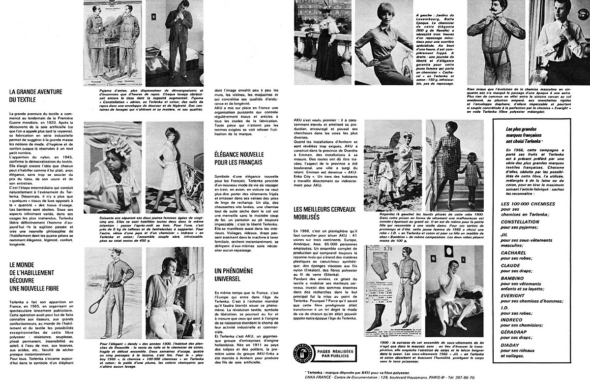 Publicit� Terlenka 1966