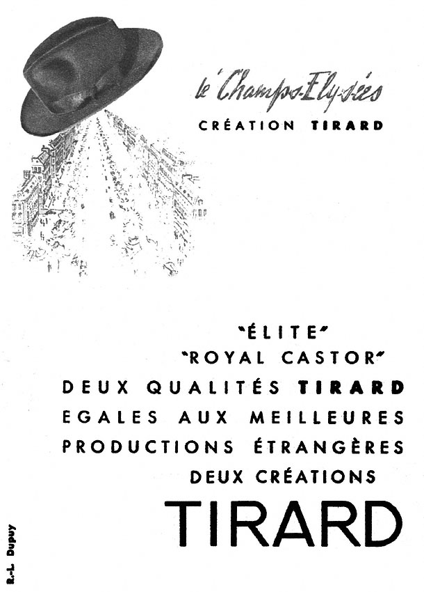 Publicité Tirard 1951