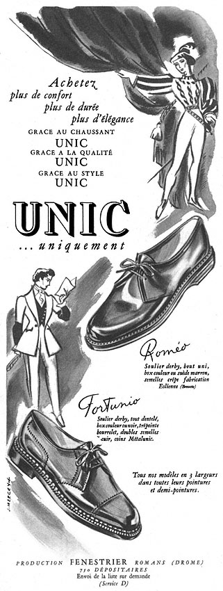 Publicité Unic 1951