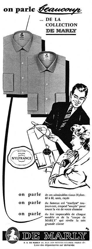 Publicité ZDivers Chemises 1957