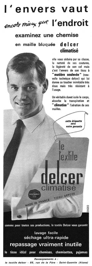 Publicité ZDivers Chemises 1962