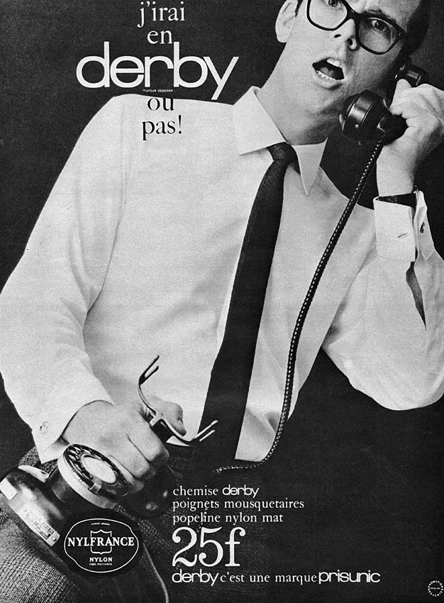 Publicité ZDivers Chemises 1964