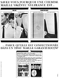Publicit ZDivers Chemises 1964