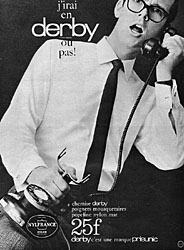 Publicit ZDivers Chemises 1964