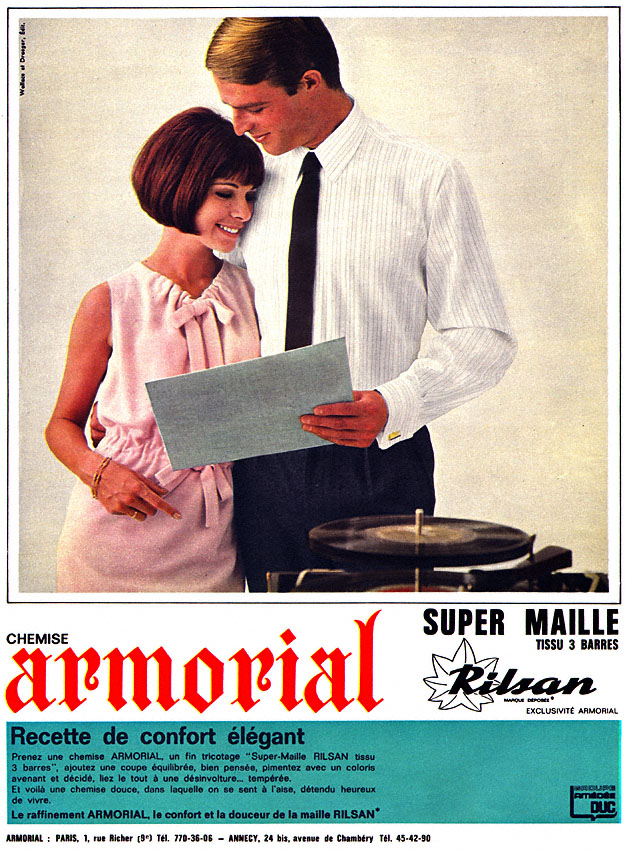 Publicité Armorial 1964