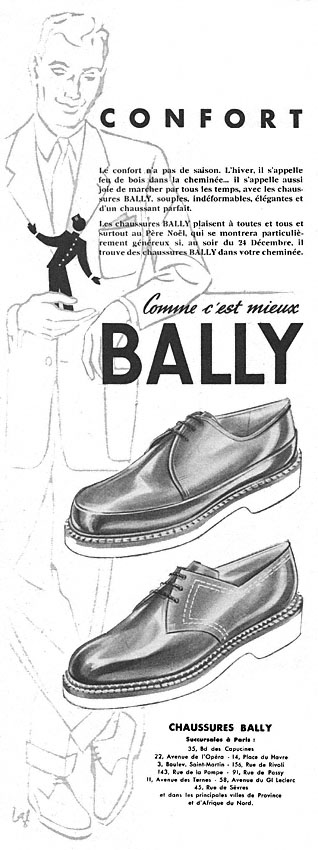 Publicité Bally 1951