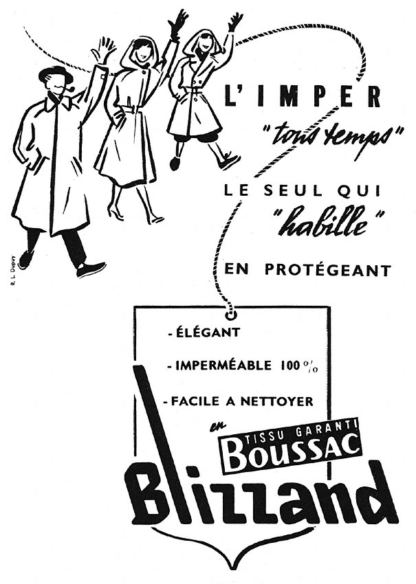 Publicité Blizzand 1952