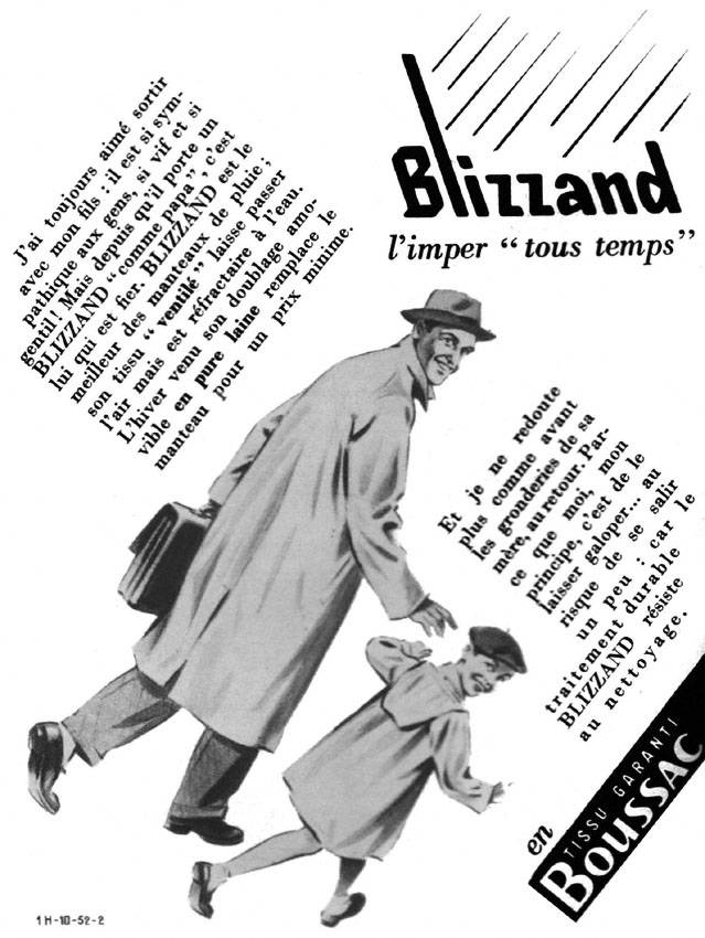 Publicité Blizzand 1952