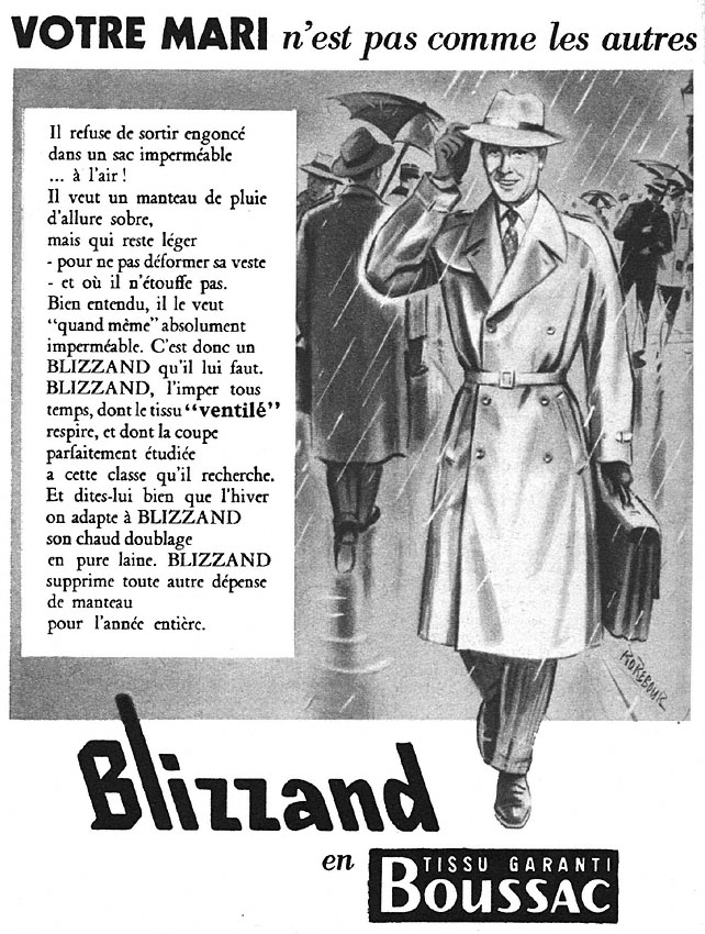 Publicité Blizzand 1952