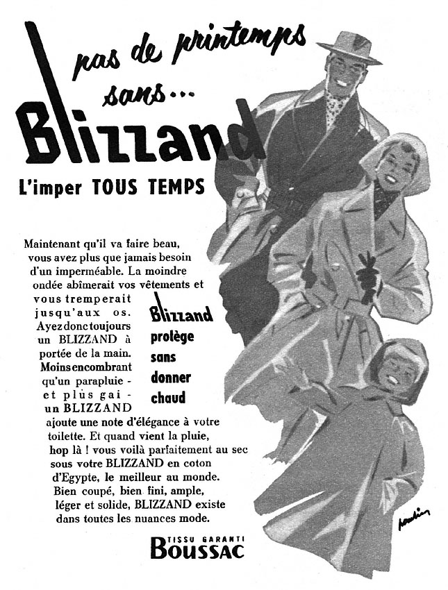 Publicité Blizzand 1953