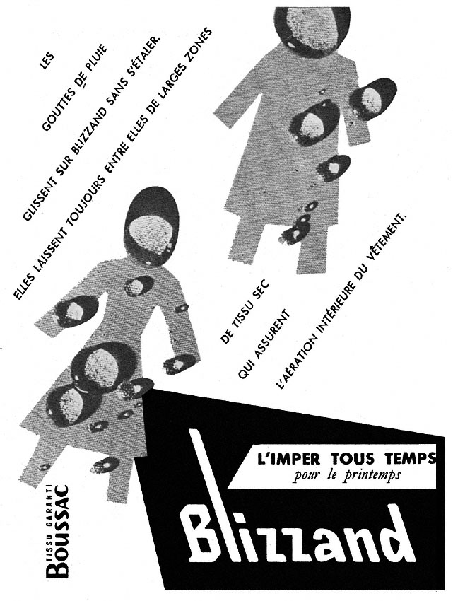 Publicité Blizzand 1954