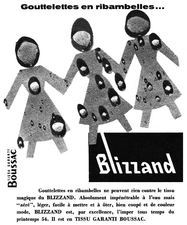 Publicité Blizzand 1954