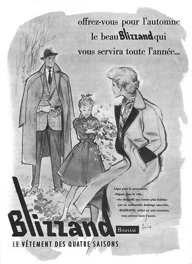 Publicité Blizzand 1954