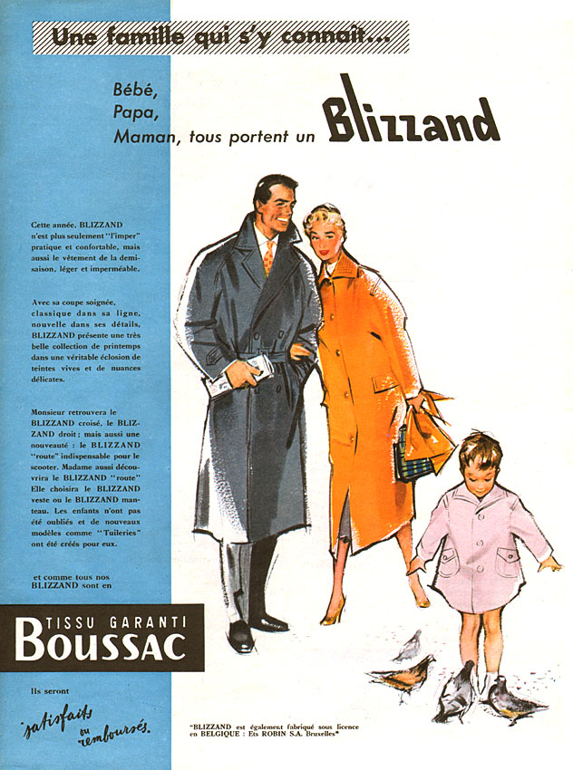 Publicité Blizzand 1956