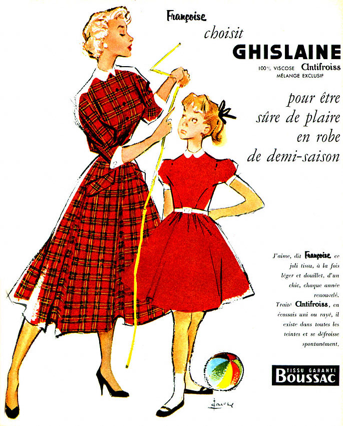 Publicité Boussac 1954