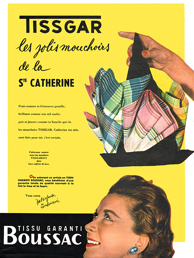 Publicité Boussac 1955