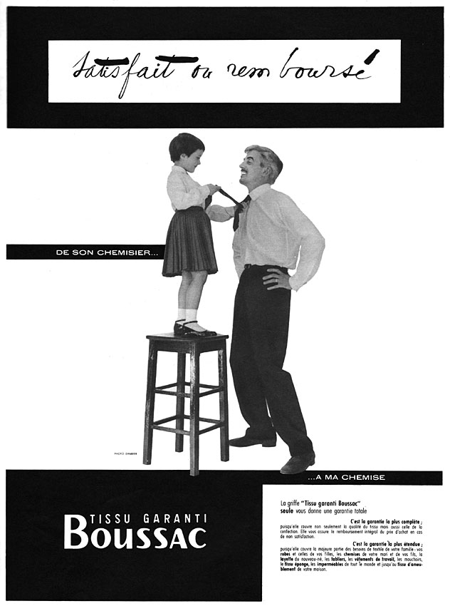 Publicité Boussac 1956