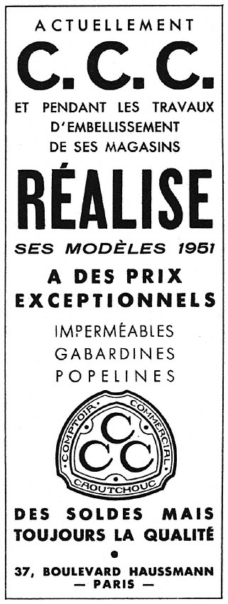 Publicité C.C.C. 1952