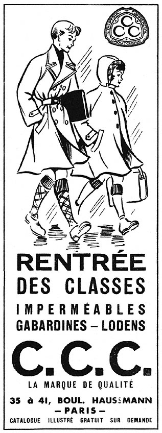 Publicité C.C.C. 1952