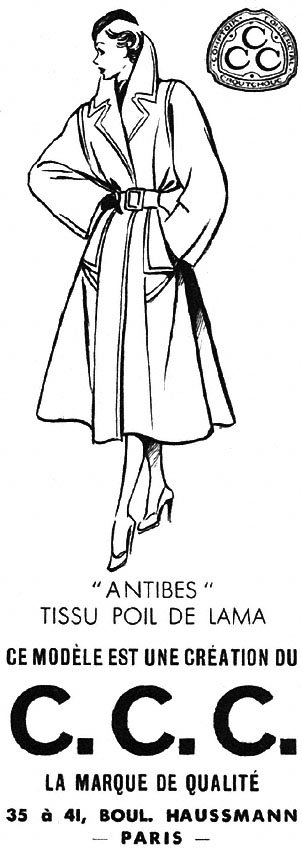 Publicité C.C.C. 1950