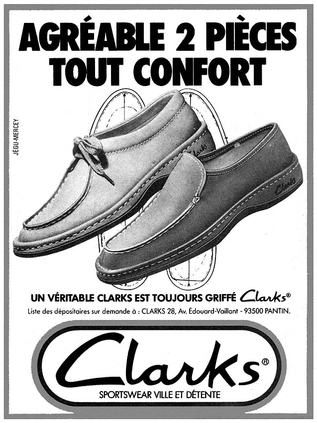 Publicité Clarks 1980