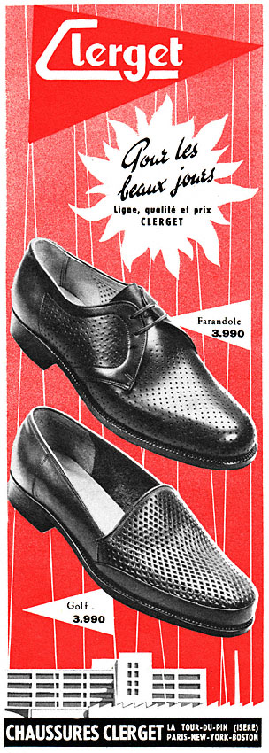 Publicité Clerget 1956