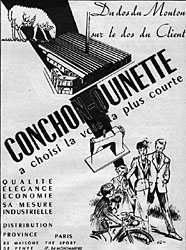 Publicit Conchon-Quinquette 1953