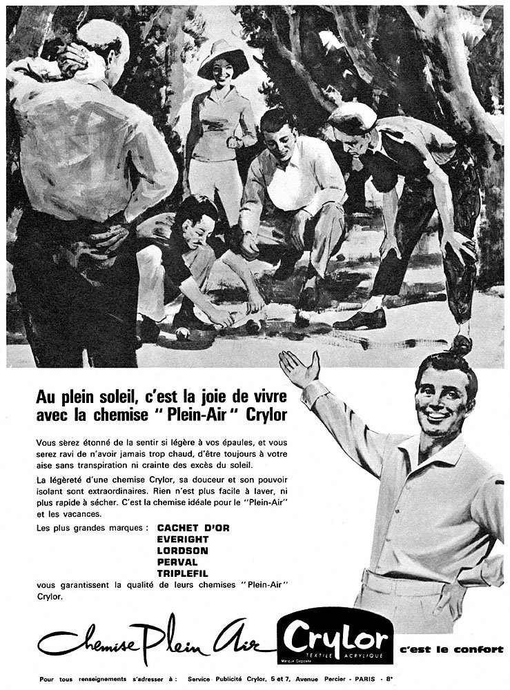 Publicité Crylor 1961