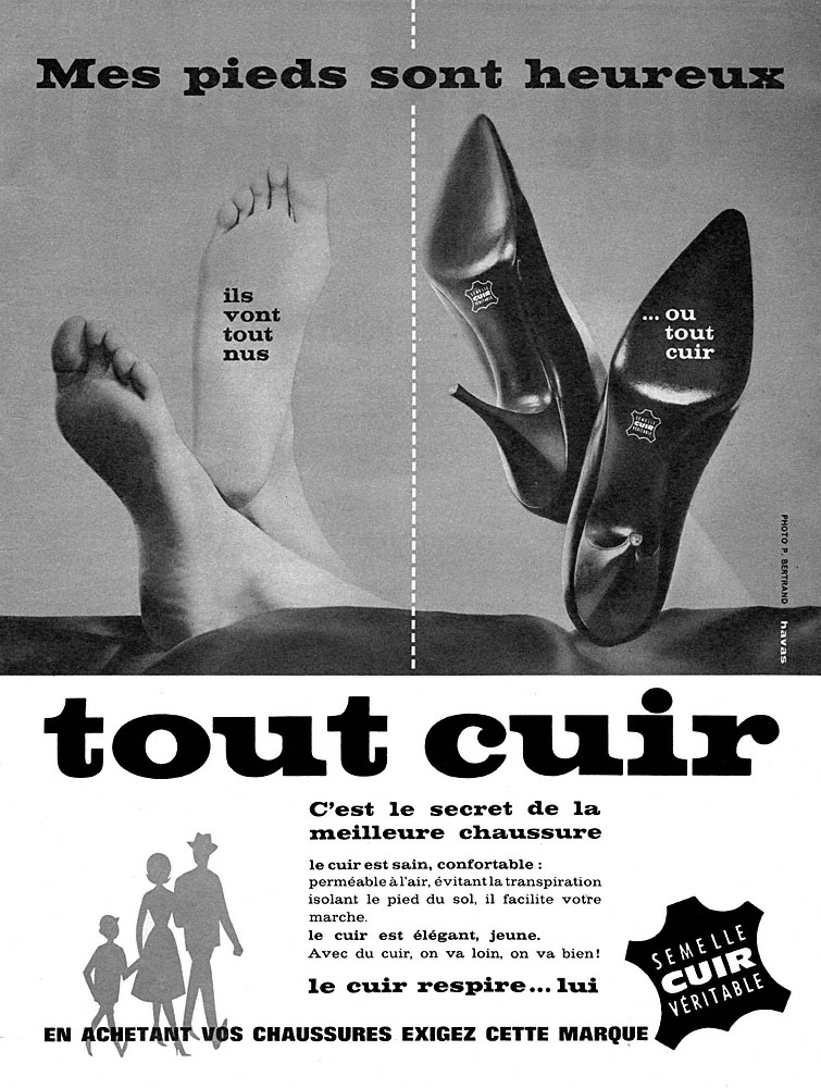 Publicité Cuir 1962