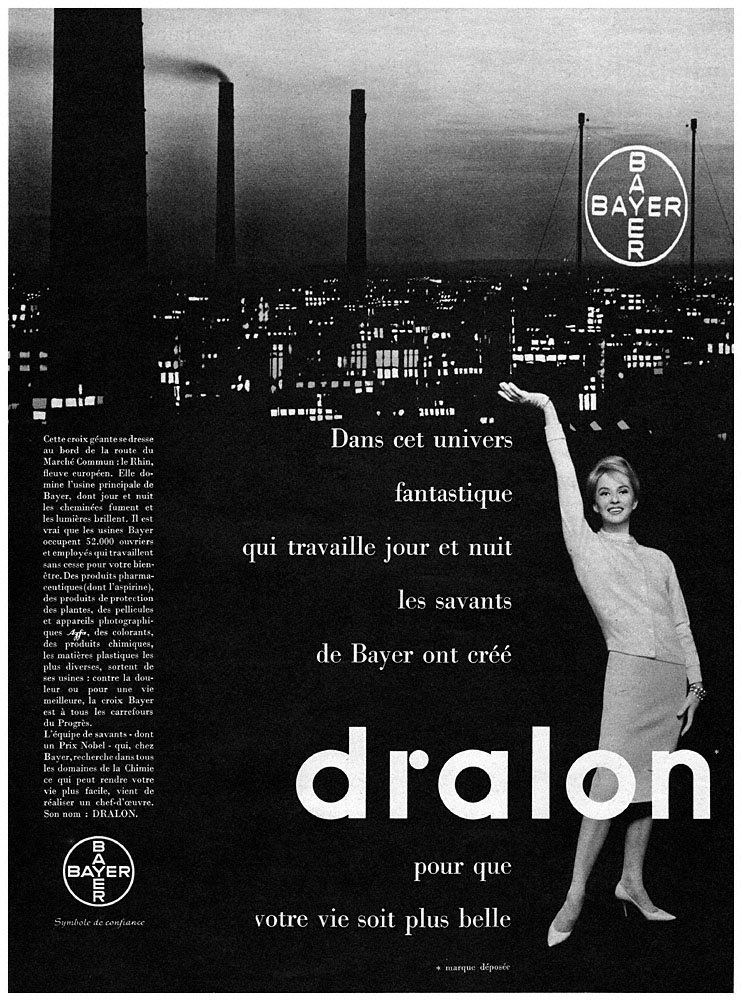 Publicité Dralon 1959