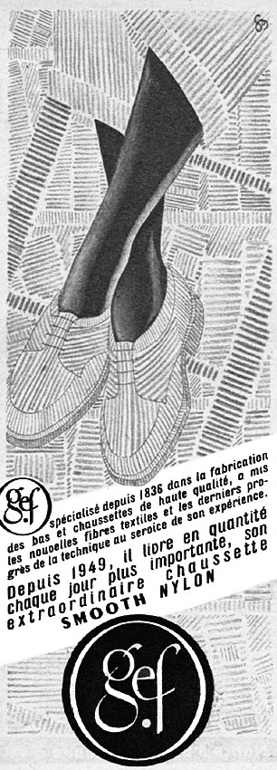 Publicité Gef 1952