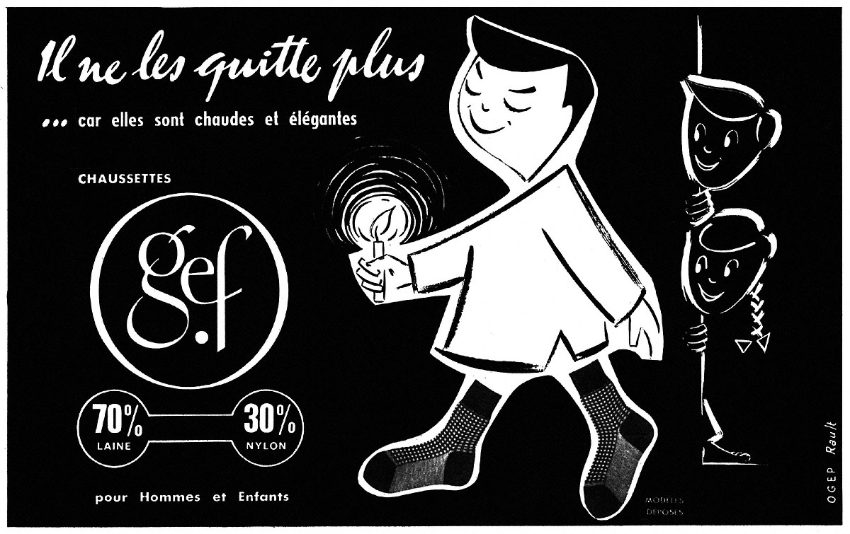 Publicité Gef 1957