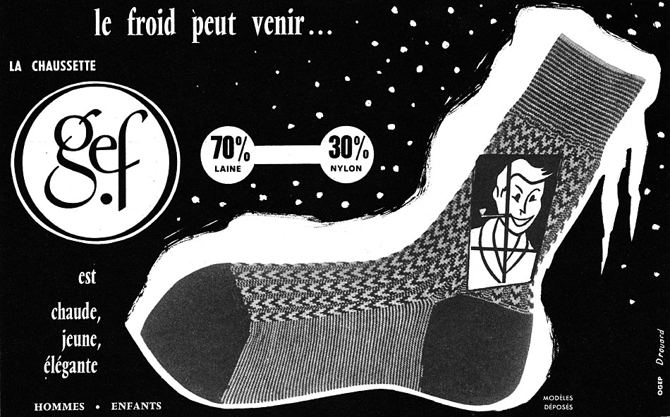 Publicité Gef 1957