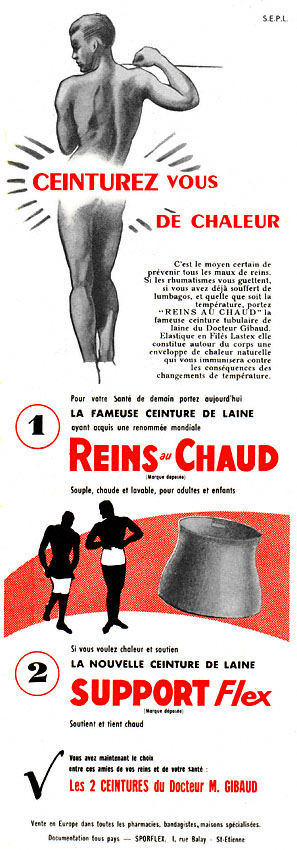 Publicité Gibaud 1956