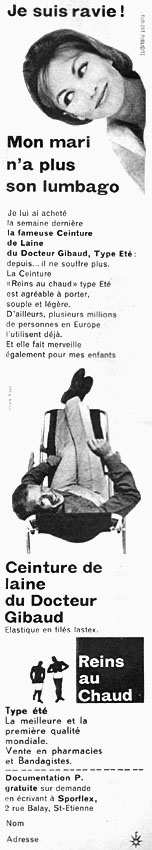 Publicité Gibaud 1959