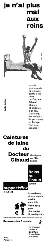 Publicité Gibaud 1959