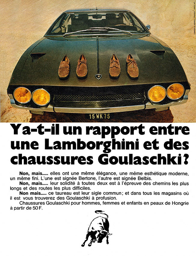 Publicité Goulaschki 1970
