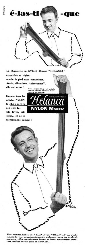 Publicité Helanca 1955