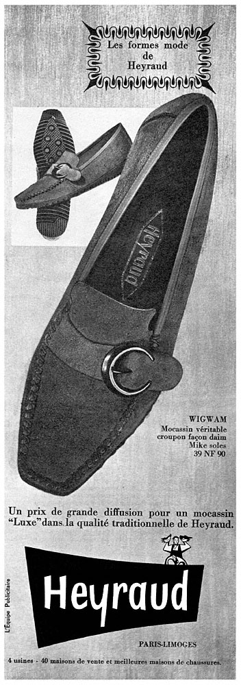 Publicité Heyraud 1961