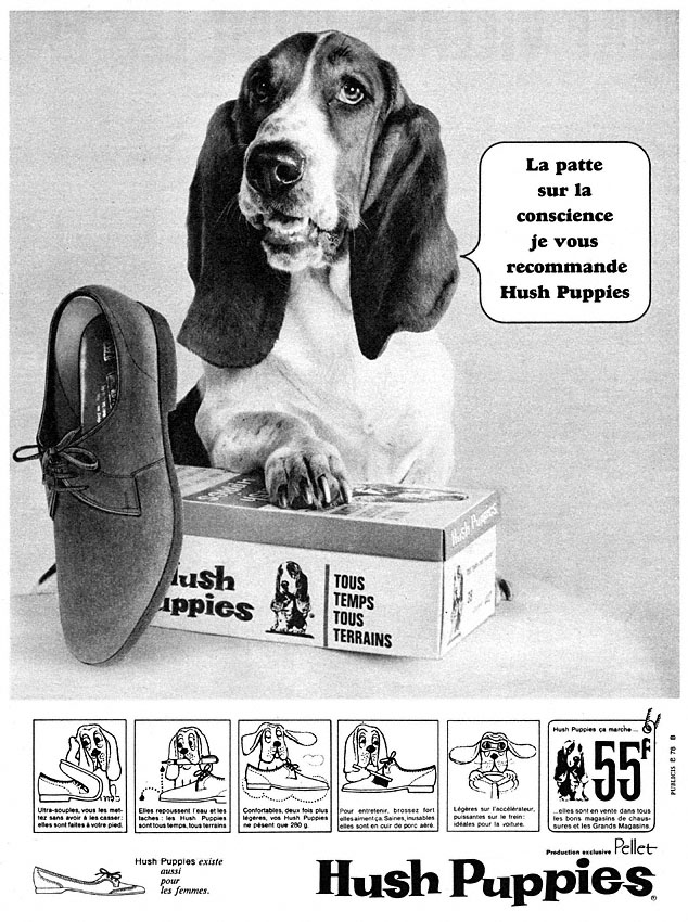 Publicit� Hush Puppies 1966