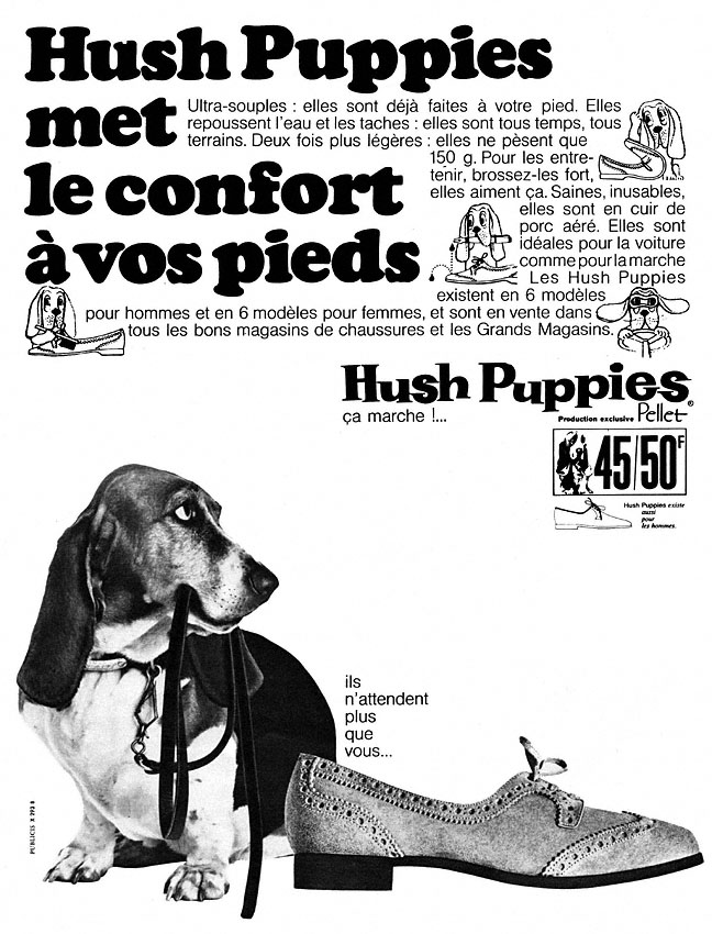 Publicité Hush Puppies 1967