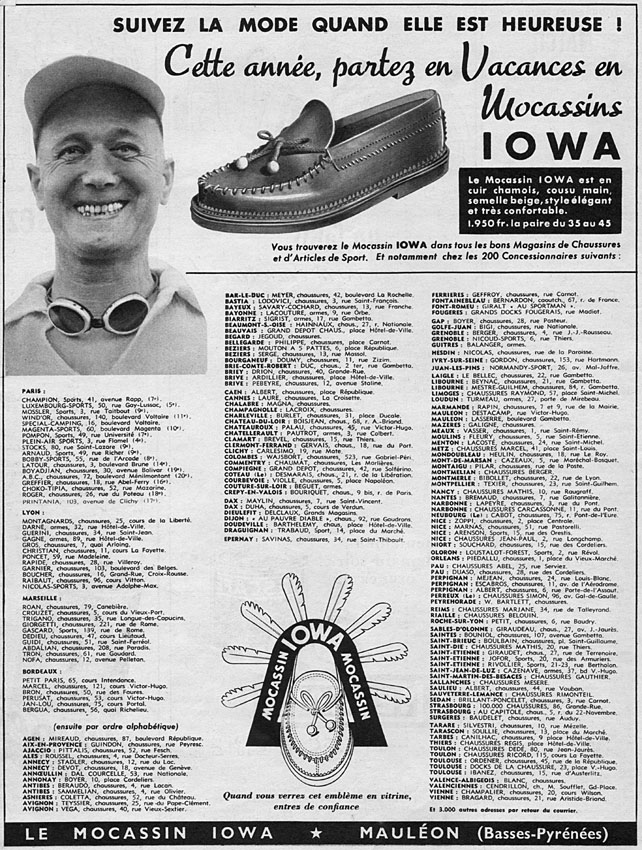 Publicité Iowa 1954